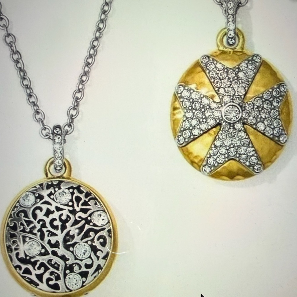 ✨🆕Brighton Anatolia Silver and Gold Star Pendant Necklace NWT